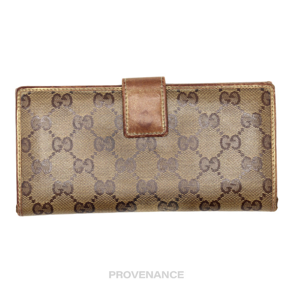 🔴 Gucci Long Wallet - GG Supreme Bronze - Picture 2 of 8